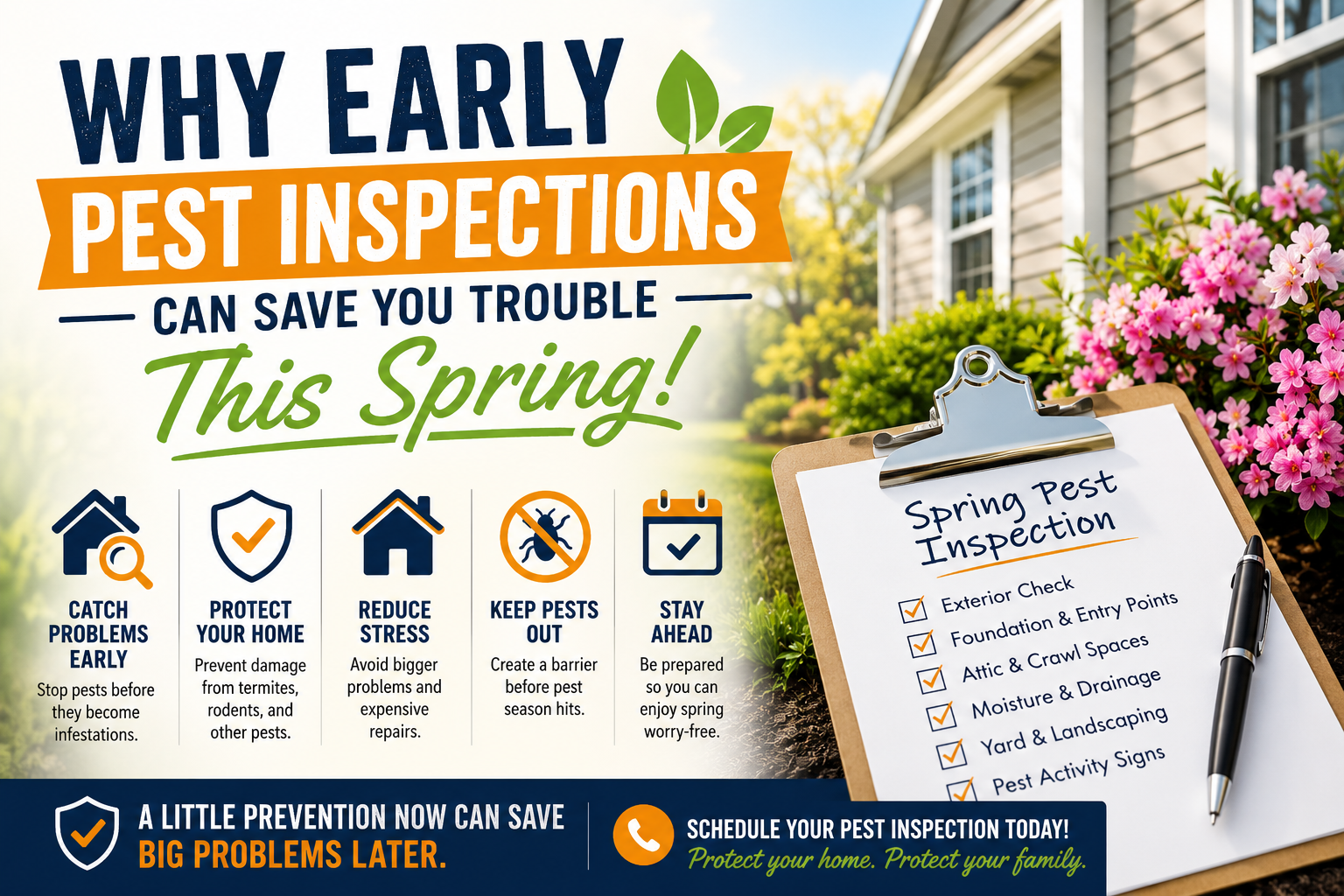 Why Early Pest Inspections Can Save You Trouble This Spring
