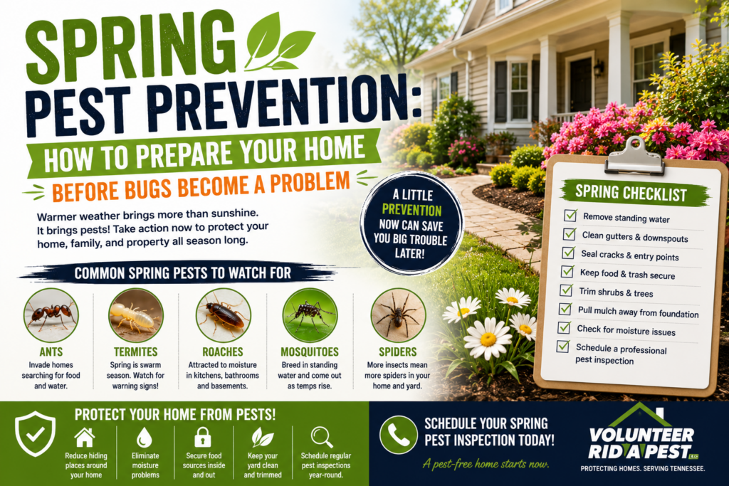 Spring Pest Prevention: How to Prepare Your Home Before Bugs Become a Problem