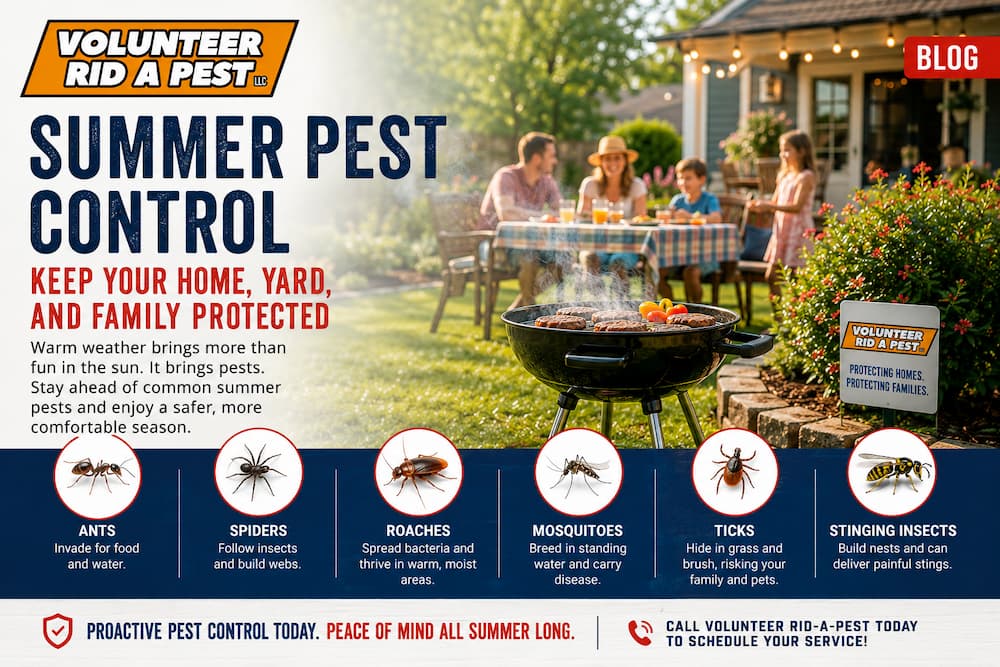 The Most Common Summer Pests in Chattanooga and How to Control Them